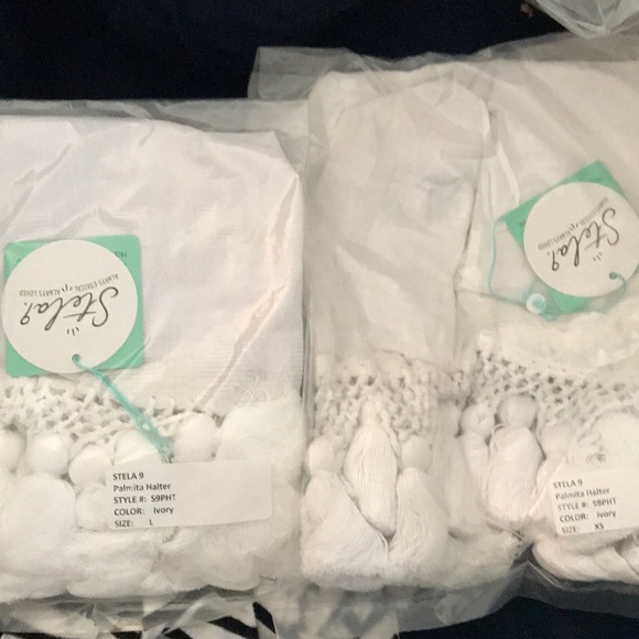 Stela 9 white tassel halter top REVOLVE - Picture 5 of 5